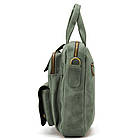 Вертикальна чоловіча сумка RE-7266-3md TARWA зелена, фото 4