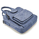 Вертикальна чоловіча сумка RK-7266-3md TARWA синя, фото 3