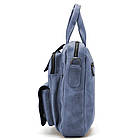 Вертикальна чоловіча сумка RK-7266-3md TARWA синя, фото 7