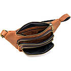 Сумка вертикального формату з клапаном з натуральної шкіри Vintage 22310 Блакитна, фото 2