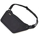 Шкіряна бананка напоєна чорна кінська шкіра RA-8133-3md TARWA, фото 6