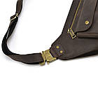 Шкіряна бананка напоєна коричнева кінська шкіра RC-8133-3md TARWA, фото 5