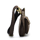 Шкіряна об'ємна бананка напояхна сумка коричнева шкіра RC-8139-3md TARWA, фото 4