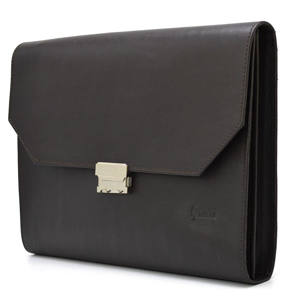 Шкіряна папка А4 на три відділення з петлею для руки TARWA GC-7101-4lx, фото 1