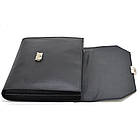 Шкіряна папка А4 на три відділення з петлею для руки TARWA GA-7101-4lx чорна, фото 5