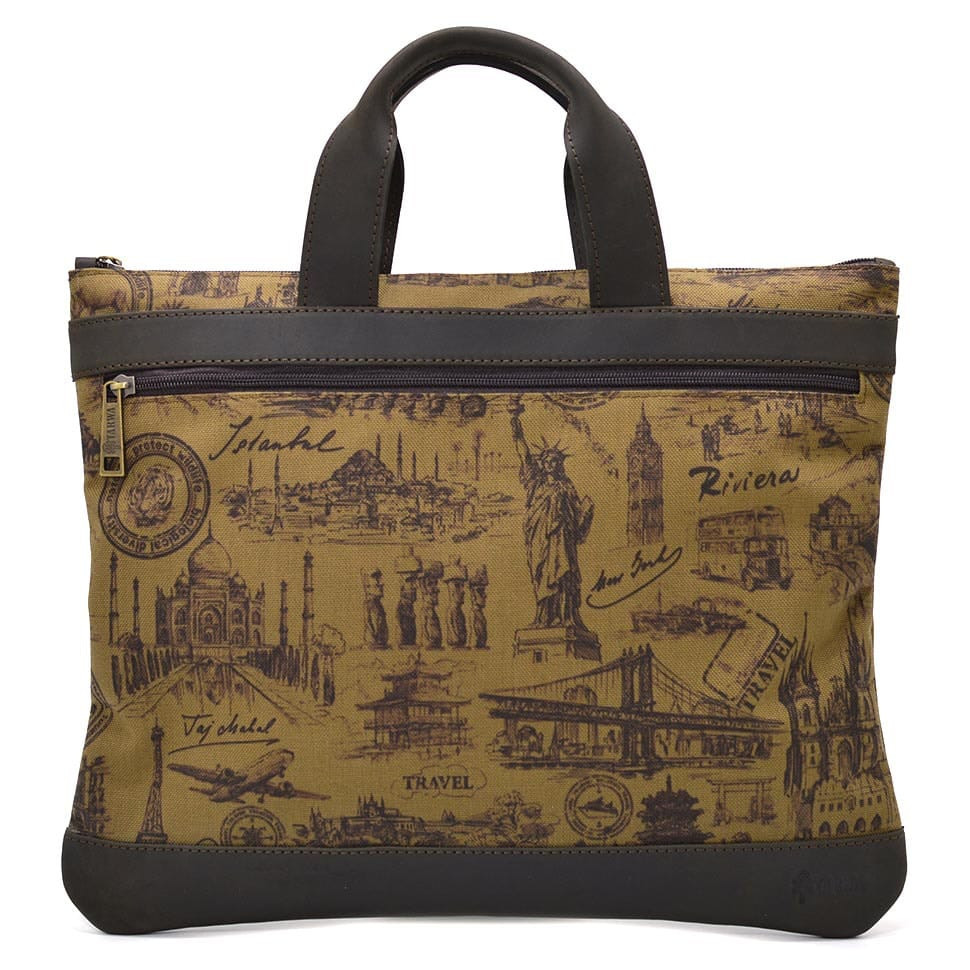 Сумка папка для документів А4 шкіра та кордура TARWA CorH-7100-4lx, фото 1