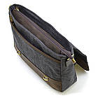 Чоловічий портфель із канвас і кінської шкіри TARWA RGc-3920-3md сіра, фото 8