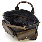 Чоловіча сумка з канвас і кінської шкіри TARWA RGc-3990-3md сіра, фото 2