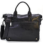 Чоловіча шкіряна сумка з відділенням для ноутбука та клапаном GA-7120-1md TARWA, фото 3