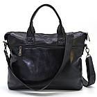 Чоловіча шкіряна сумка з відділенням для ноутбука та клапаном GA-7120-1md TARWA, фото 5