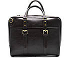 Ділова сумка з ручками TARWA, TC-4764-4lx темно-коричнева, фото 2