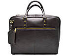 Ділова сумка з ручками TARWA, TC-4764-4lx темно-коричнева, фото 3