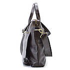 Шкіряна чоловіча сумка коричнева TARWA, GC-7120-2md, фото 5