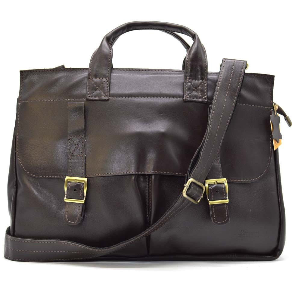 Сумка чоловіча Vintage 14159 з вінтажній шкіри Коричнева, фото 1