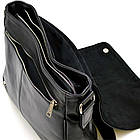 Сумка через плече з натуральної шкіри чорна GA-7338-3md від TARWA, фото 2