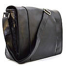 Сумка через плече з натуральної шкіри чорна GA-7338-3md від TARWA, фото 4