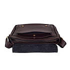 Чоловіча шкіряна сумка через плече з телячої шкіри TARWA, GC-6046-2md, фото 9