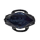 Сумка зі шкіри "чорочки" для ноутбука чорна TARWA GA-7122-3md, фото 9