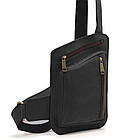 Шкіряна нагрудна сумка, рюкзак-слінг із кінської шкіри TARWA RA-235-3md, фото 3