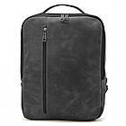 Шкіряний рюкзак чорний TARWA RA-7287-3md кінська шкіра, фото 3