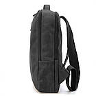 Шкіряний рюкзак чорний TARWA RA-7287-3md кінська шкіра, фото 5