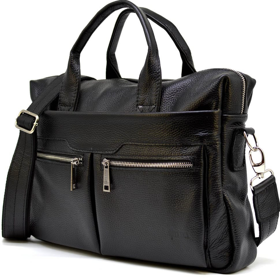 Сумка для ноутбука чорна чоловіча м'яка TARWA FA-7122-4lx, фото 1