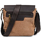 Сумка-месіжер через плече чоловіча, парусина та шкіра RCc-1309-4lx TARWA, фото 3