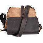 Сумка-месіжер через плече чоловіча, парусина та шкіра RCc-1309-4lx TARWA, фото 4