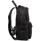 Чоловічий рюкзак шкіряний TARWA RA-7273-3md чорний крейзі хорс, фото 5