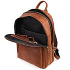 Чоловічий рюкзак шкіряний TARWA RB-7273-3md коньячний крейзі хорс, фото 2