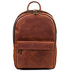 Чоловічий рюкзак шкіряний TARWA RB-7273-3md коньячний крейзі хорс, фото 4