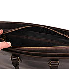 Шкіряний діловий портфель RC-4864-4lx TARWA коричневий, фото 9