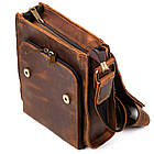 Шкіряна сумка-планшет через плече RY-3027-4lx бренда TARWA теракотовий колір, фото 2