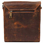 Шкіряна сумка-планшет через плече RY-3027-4lx бренда TARWA теракотовий колір, фото 5