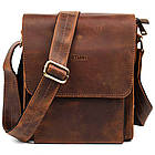 Шкіряна сумка-планшет через плече RY-3027-4lx бренда TARWA теракотовий колір, фото 6