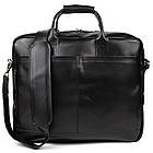 Чоловіча сумка для ноутбука 17" з натуральної шкіри ZA-1019-4lx від TARWA глянець, фото 3