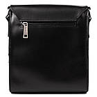 Чоловіча шкіряна сумка через плече ZA-30271-3md TARWA чорний глянець, фото 3