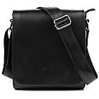 Чоловіча шкіряна сумка через плече ZA-30271-3md TARWA чорний глянець, фото 4