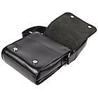 Чоловіча шкіряна сумка через плече ZA-30271-3md TARWA чорний глянець, фото 5