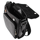 Чоловіча шкіряна сумка через плече ZA-30272-3md TARWA чорна, фото 2