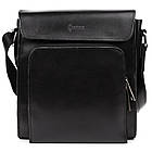 Чоловіча шкіряна сумка через плече ZA-30272-3md TARWA чорна, фото 5
