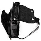 Чоловіча шкіряна сумка через плече ZA-30272-3md TARWA чорна, фото 9