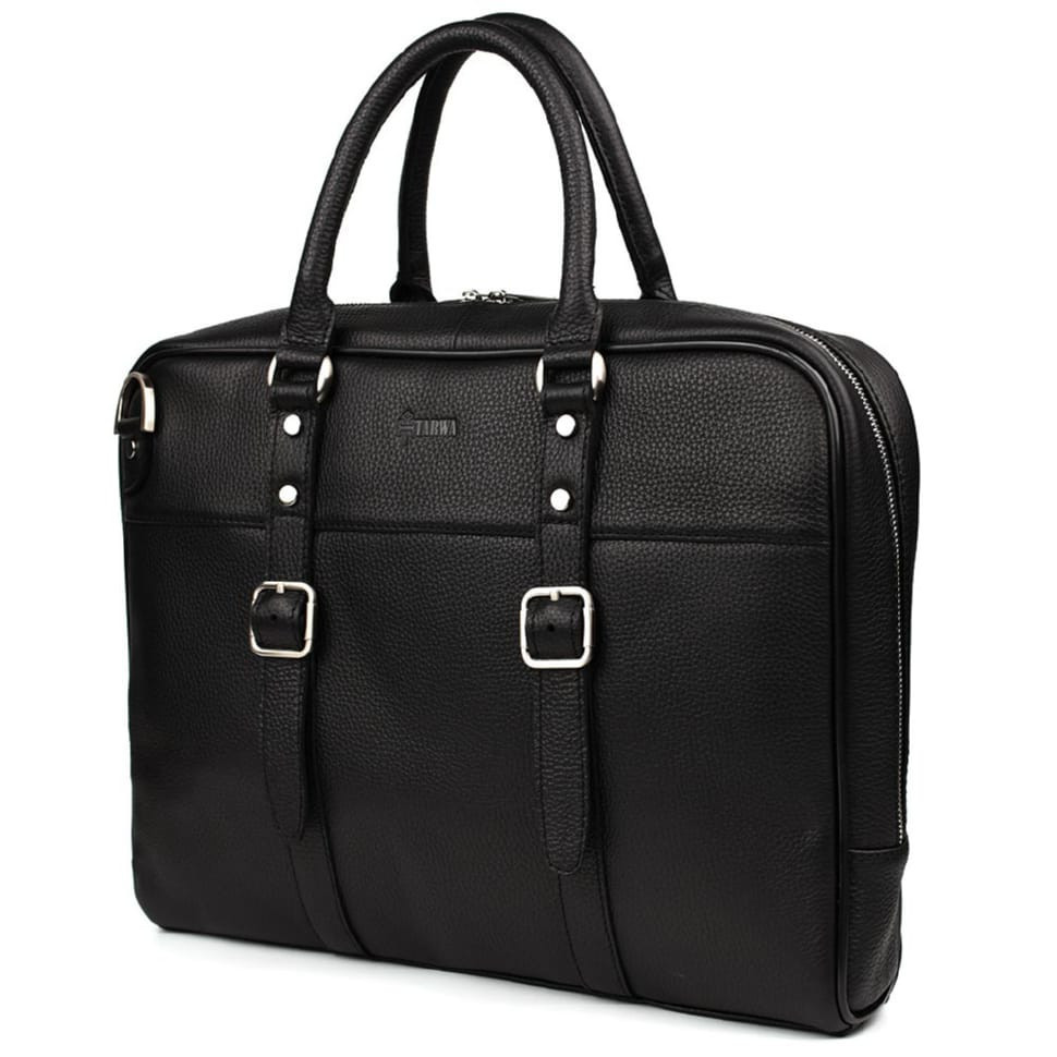 Ділова чоловіча сумка з ручками FA-4764-4lx TARWA чорний флотар, фото 1