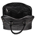 Ділова чоловіча сумка з ручками FA-4764-4lx TARWA чорний флотар, фото 2