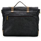 Чоловіча сумка-портфель із парусини зі шкіряними вставками RGc-0001-4lx бренда TARWA, фото 4