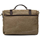 Чоловічий портфель із канвасу та шкіри наппа TARWA RCH-3920-3md, фото 4