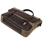 Чоловічий портфель із канвасу та шкіри наппа TARWA RCH-3920-3md, фото 5