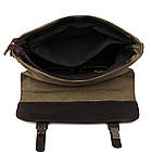 Чоловічий портфель із канвасу та шкіри наппа TARWA RCH-3920-3md, фото 7