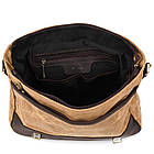 Чоловічий портфель із вощеного канвасу та шкіри наппа TARWA RCW-3920-3md, фото 2