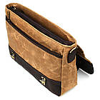 Чоловічий портфель із вощеного канвасу та шкіри наппа TARWA RCW-3920-3md, фото 7